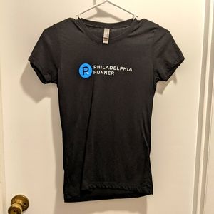 Philadelphia Runner Black T-Shirt Women’s Small (Fits XS) | NWOT